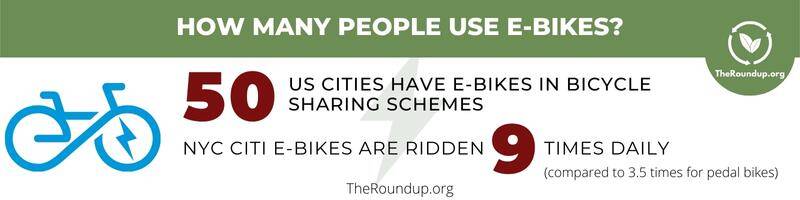 ebike statistics on usage in bike sharing schemes