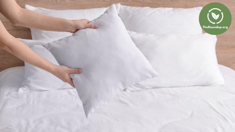 manual fluffing to fix a lumpy pillow