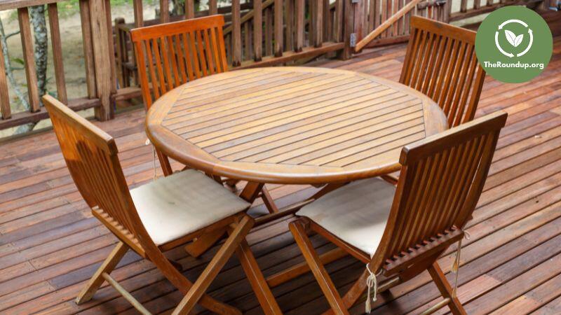 second hand wood furniture patio set