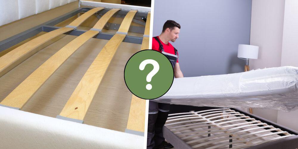 can mattress sit on smaller wood slats