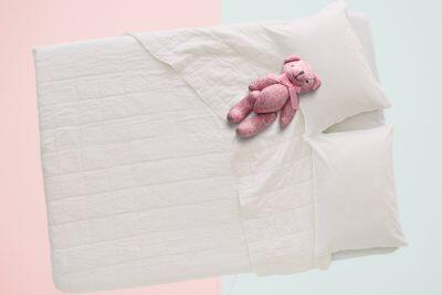 PACT organic cotton percale comforter for kids