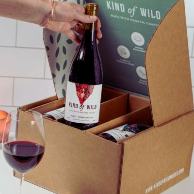 Unboxing a Kind of Wild organic wine box