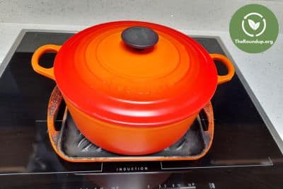 testing Le Creuset nontoxic cookware