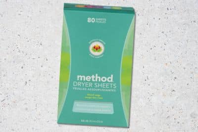 Testing a box of Method affordable laundry sheets