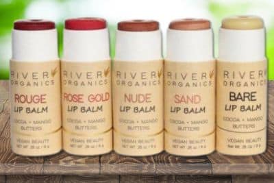 Testing River Organics nontoxic lip balm range