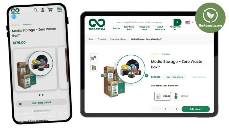 How to order the digital storage recycling box at Terracycle
