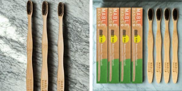 MABLE sustainable toothbrushes for adults and kids