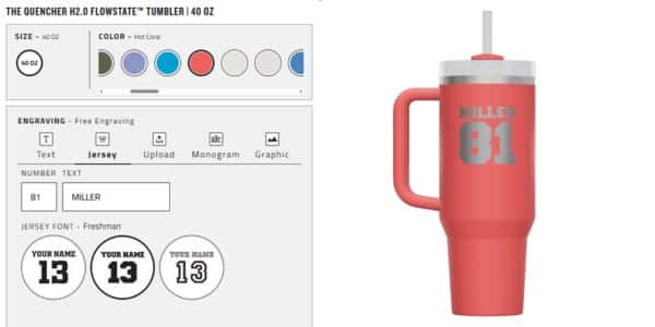 Personalizing my Stanley custom water bottle