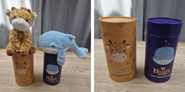 Testing the Hugz stress relief toys