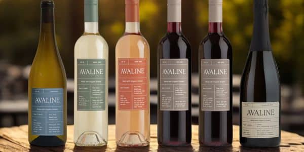 sampling Avaline organic red and white wines