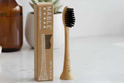 Testing the MABLE bamboo toothbrush head for Philips Sonicare