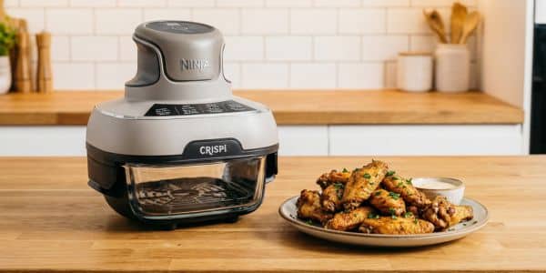 Testing the Ninja Crispi glass air fryer with chicken wings