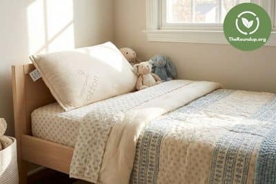 Testing the Naturepedic non-toxic pillow for toddlers